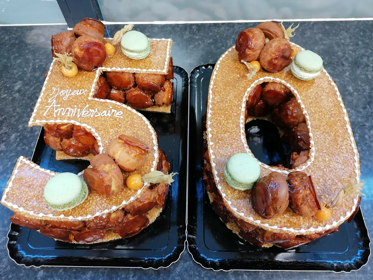 Number cake choux